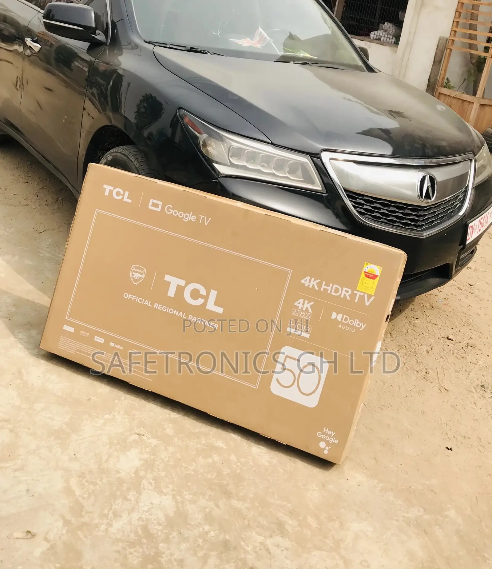 HDR Black TCL 50 Inches Glossy LED Electric P635 Tv