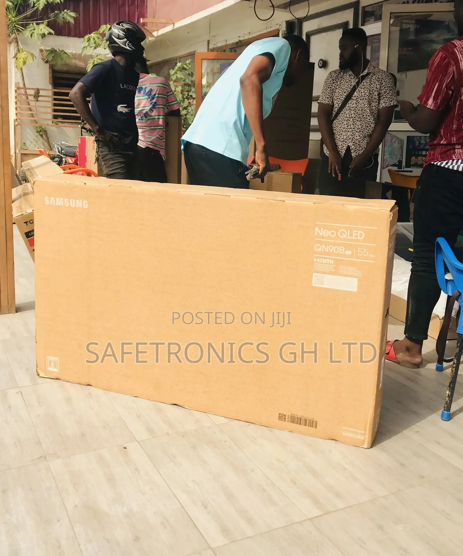55 Inches Glossy Qled QN90B Samsung Black Electric Smart