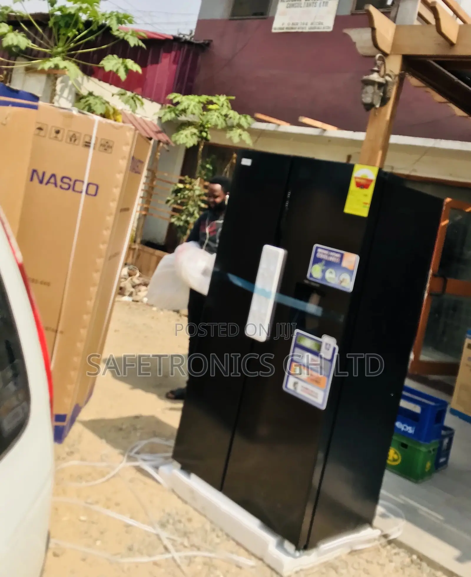 Reliable Side by Side Nasco Black Nass2b-64s Fridge