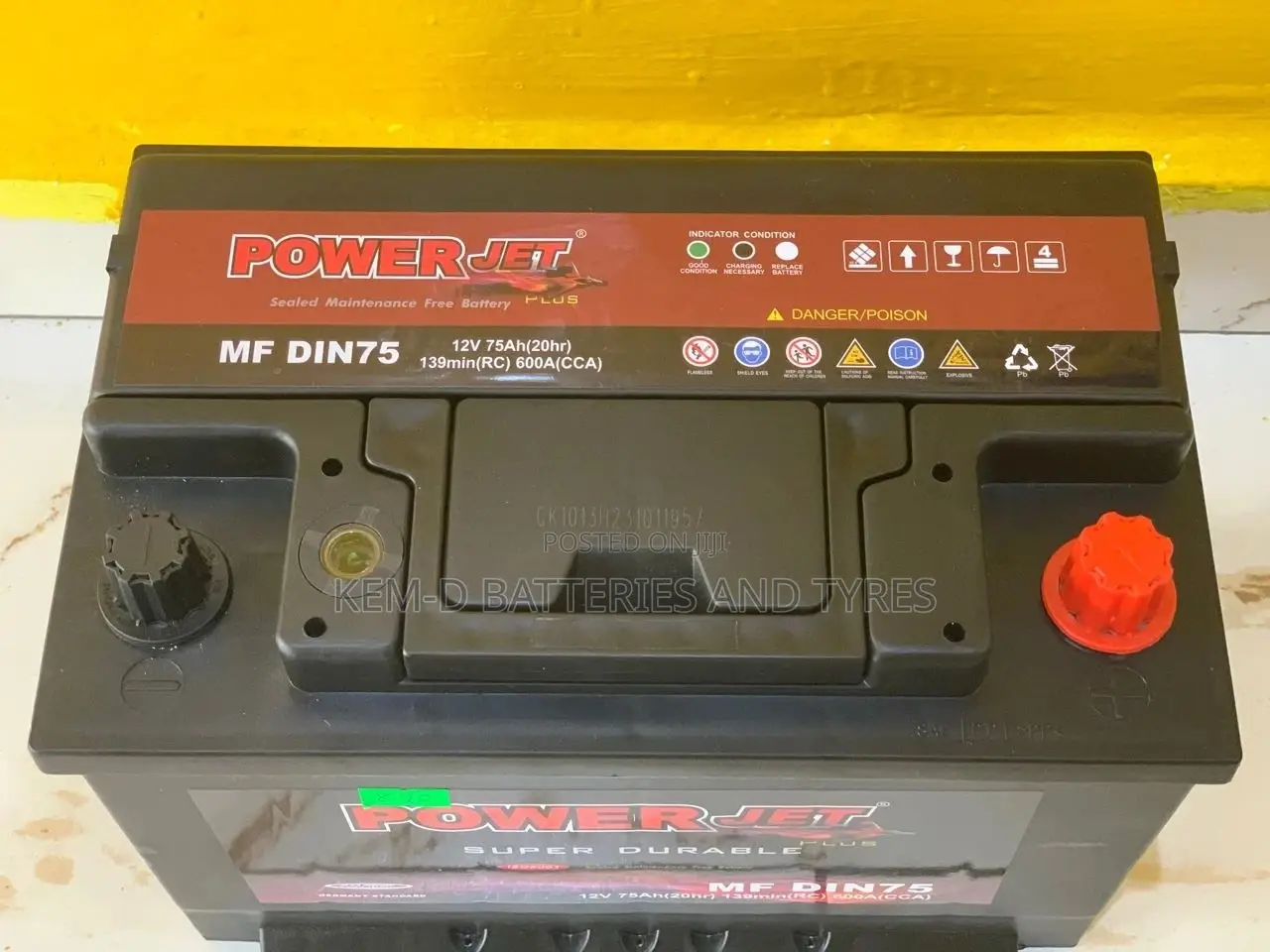 Car Battery 15 Plates Powerjet