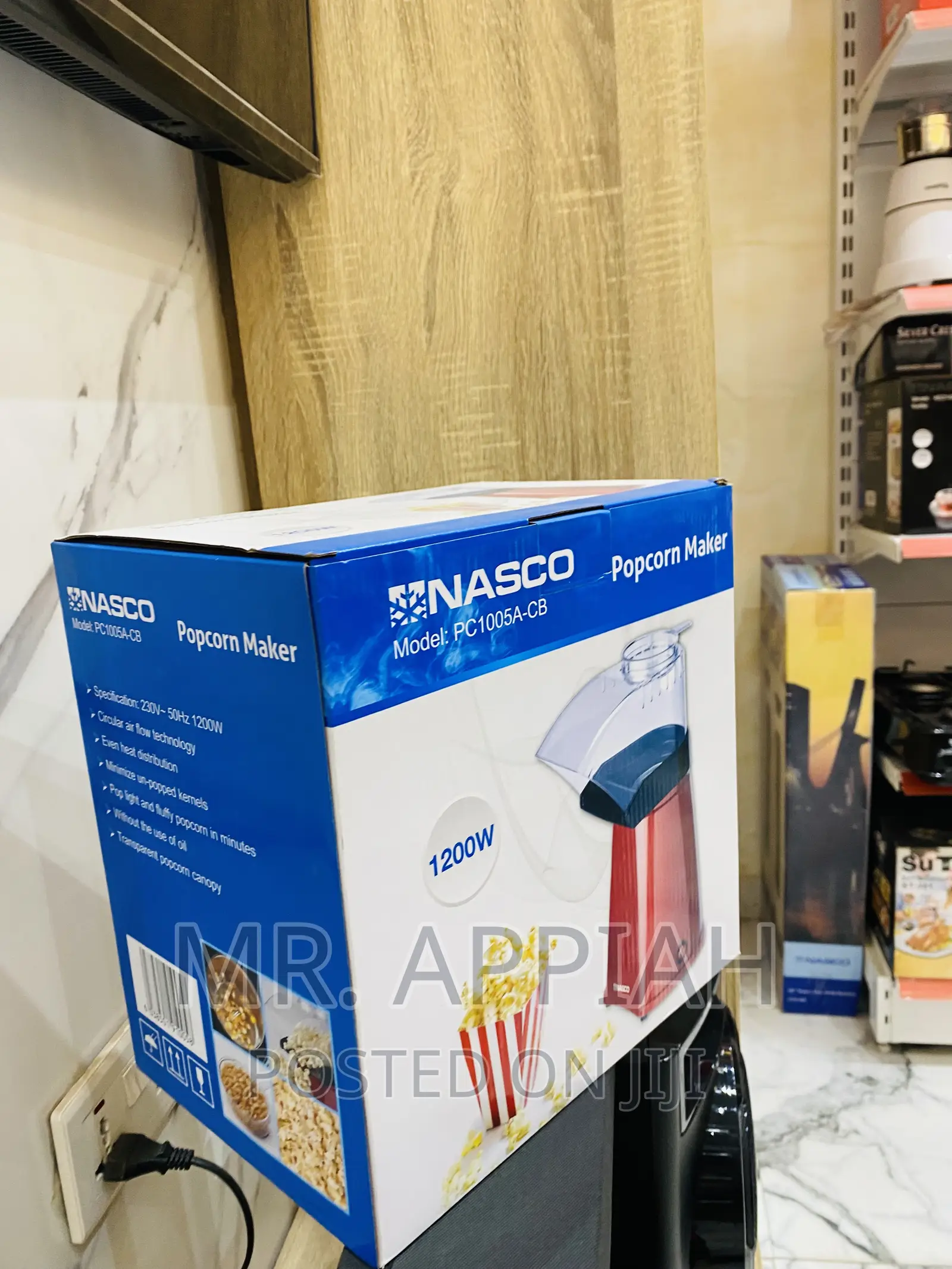 Energy Saving Nasco 1200 Watt Popcorn Maker.