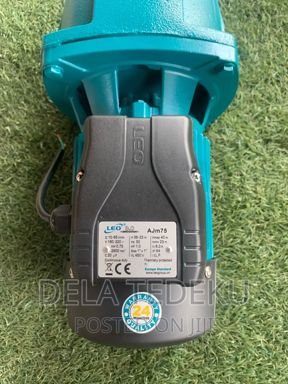 Leo 1.0hp Cast Single Phase 230v 50hz Water Pump