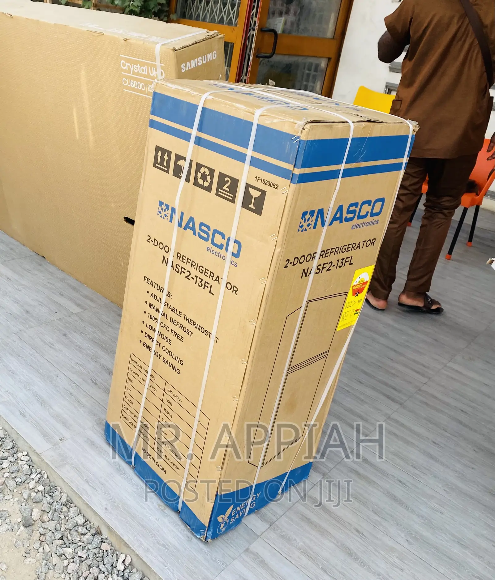 Extremely Chilling Nascodf2-13 FL 2 Door Fridge,Gray.