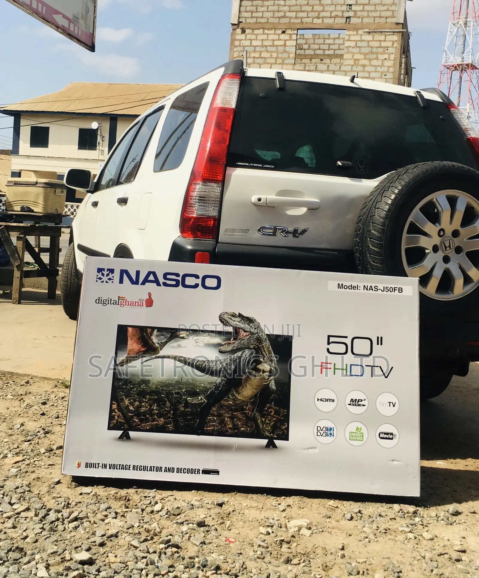 Digital Full HD Black Electric 50 Inches Glossy LED Nasco Tv