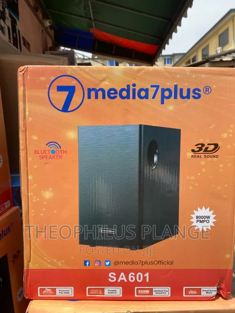 Media 7 Plus Sound Bar and Speaker .