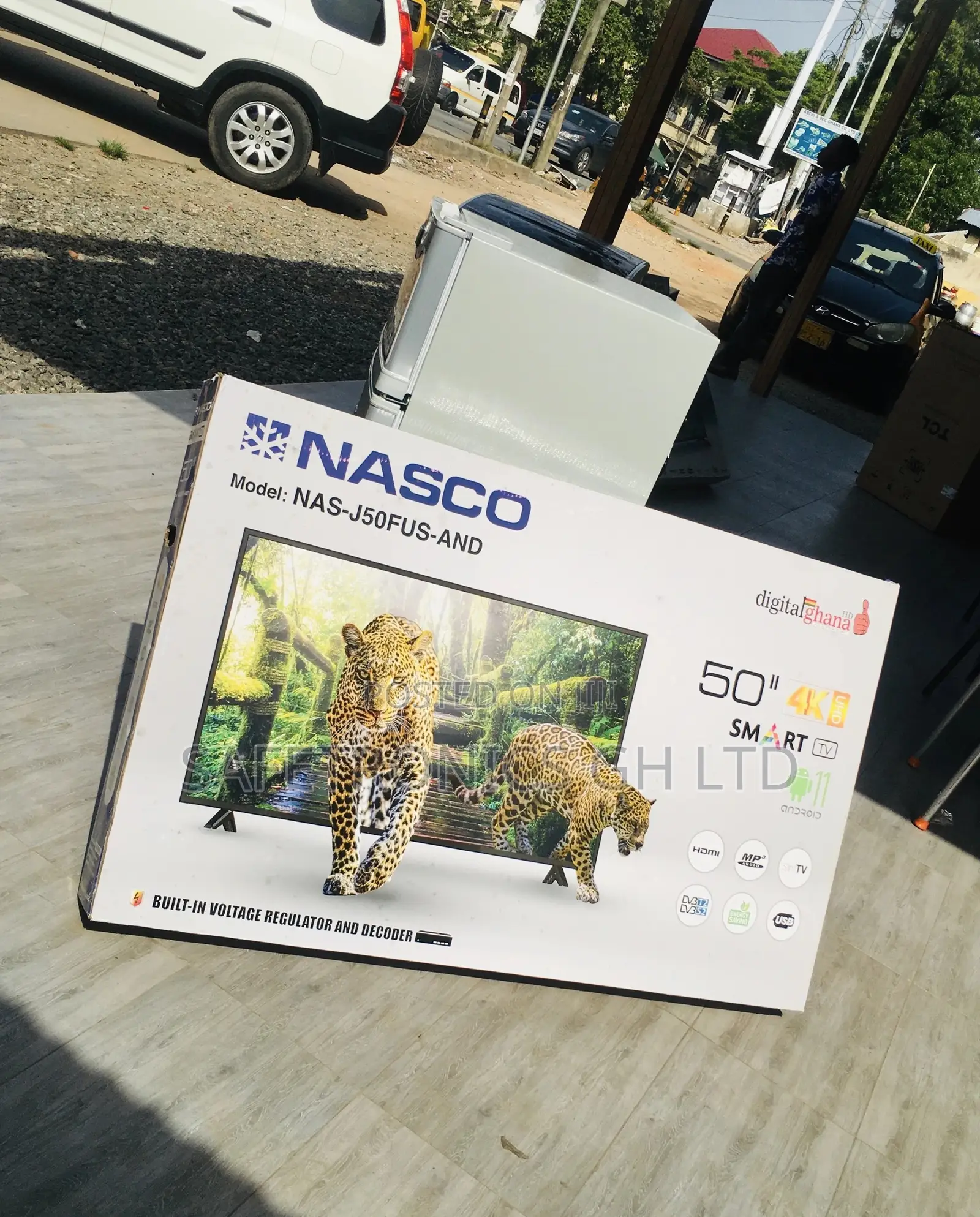 Smart Black Electric LED Glossy Nasco 50 Inches Tv