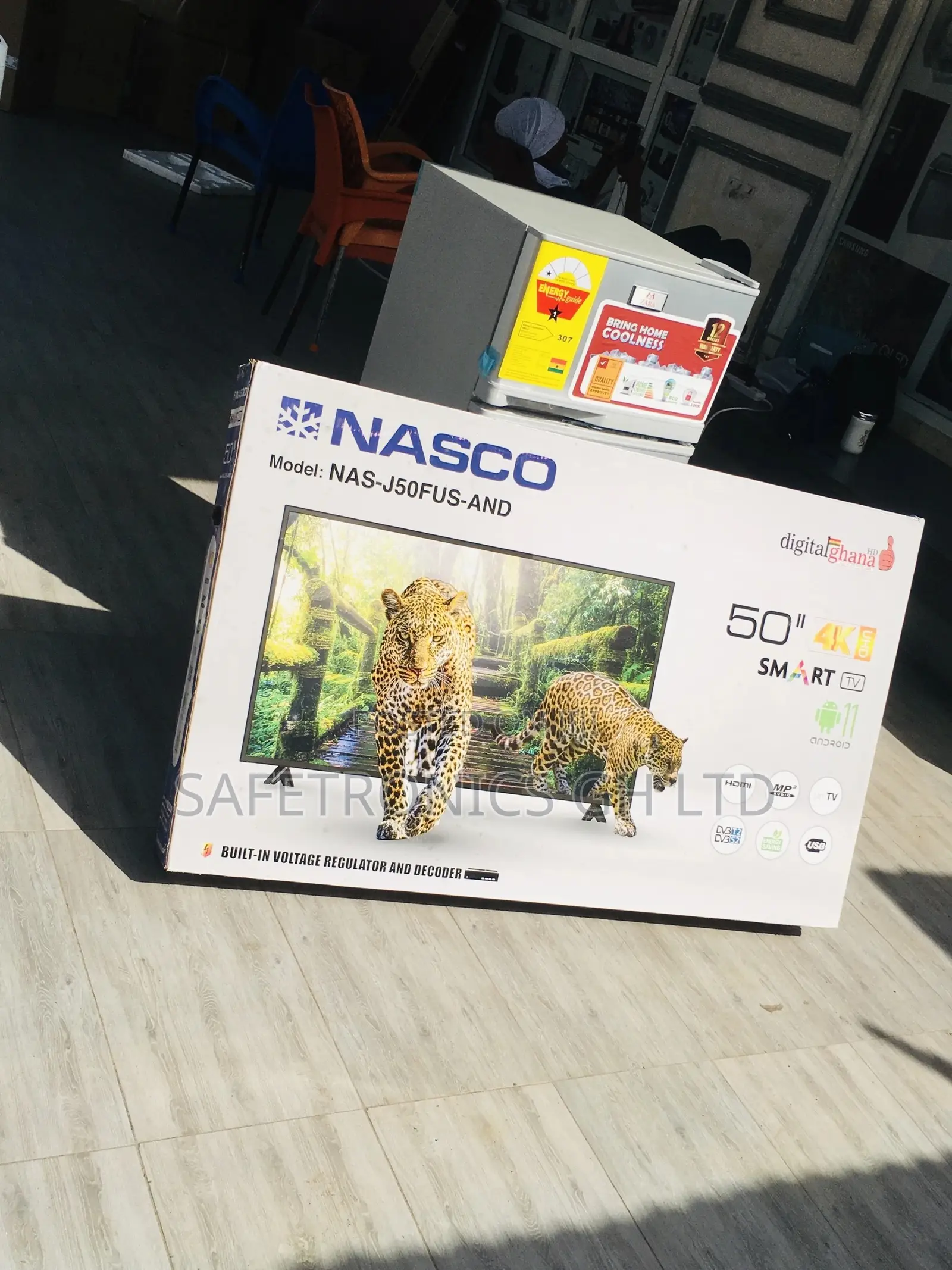 LED Glossy Nasco Smart 50 Inches Electric Black Tv