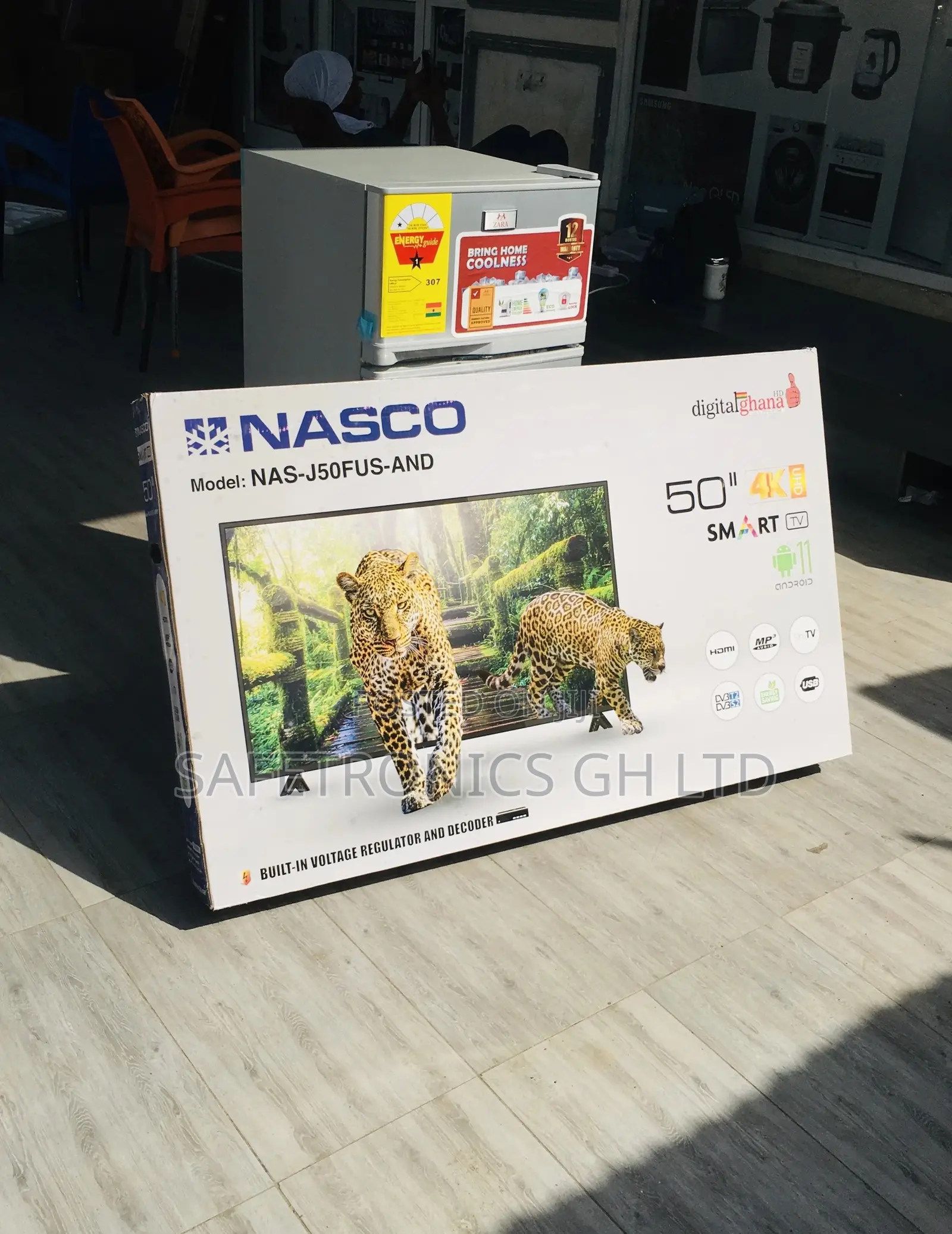 LED Glossy Nasco Smart 50 Inches Electric Black Tv