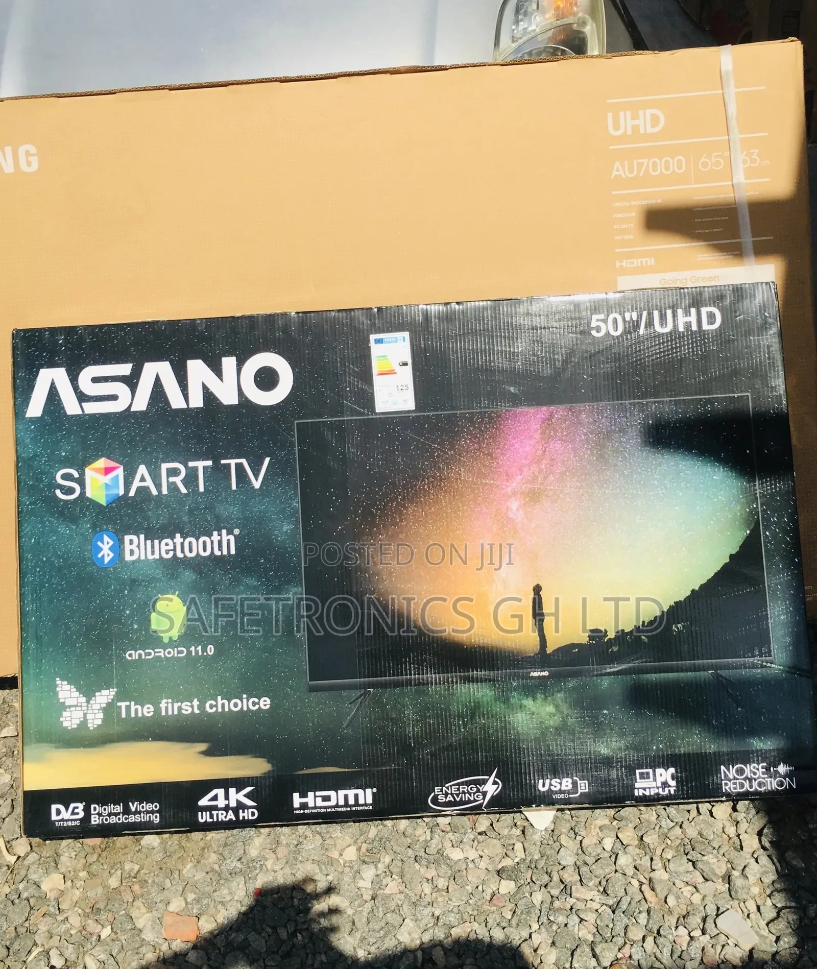 Smart UHD Black Electric 50 Inches Glossy Asano LED Tv