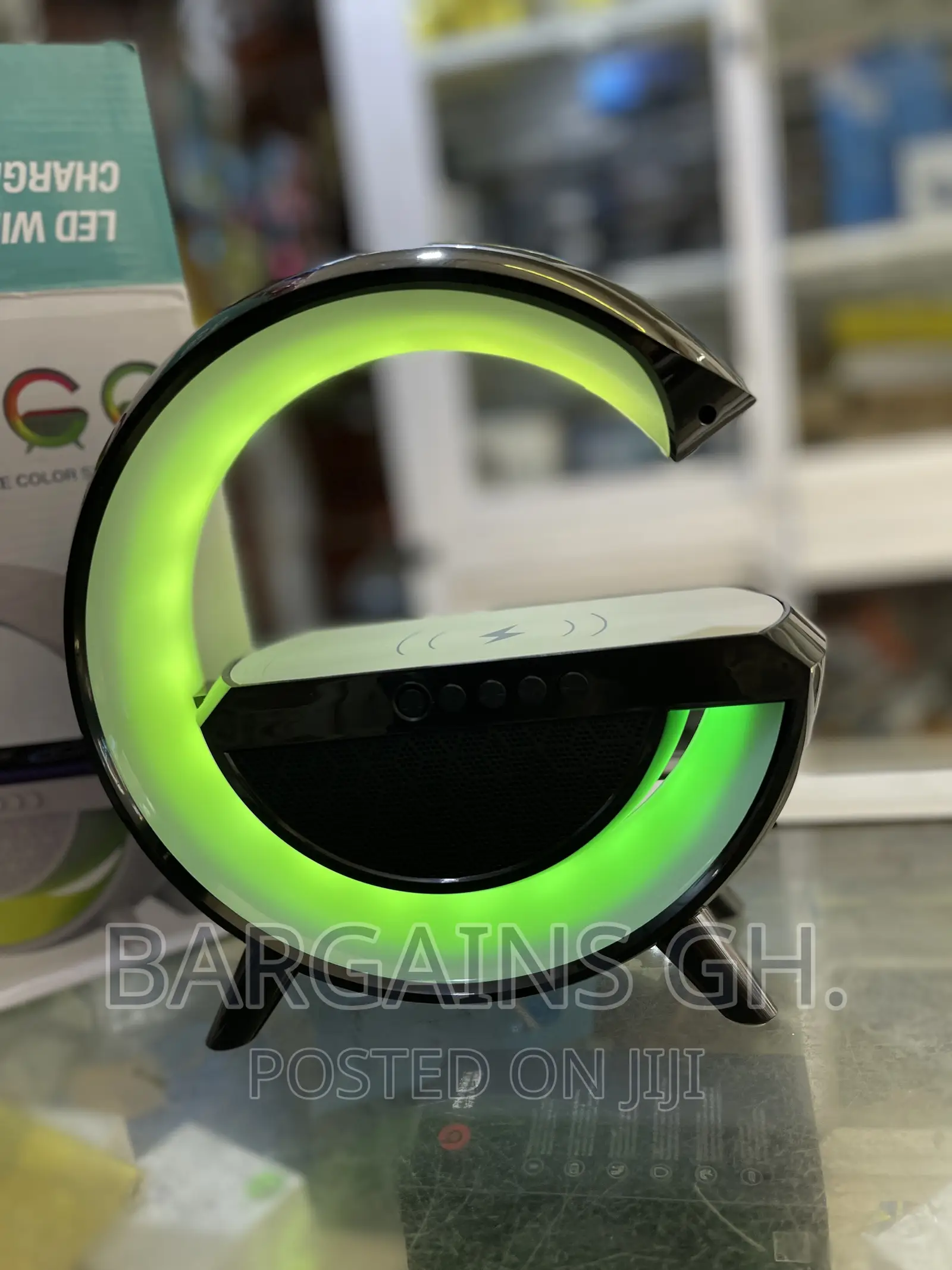 LED Wireless Charger With Bluetooth Speaker