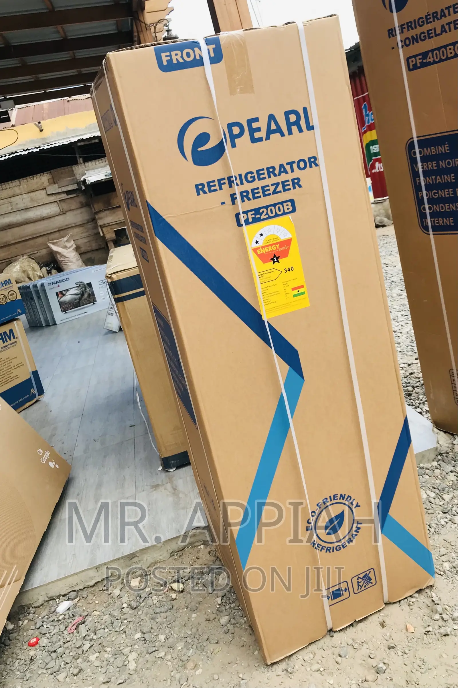 Energy Sufficient Pearl Pf-200b 2 Door Electric Fridge,Gray