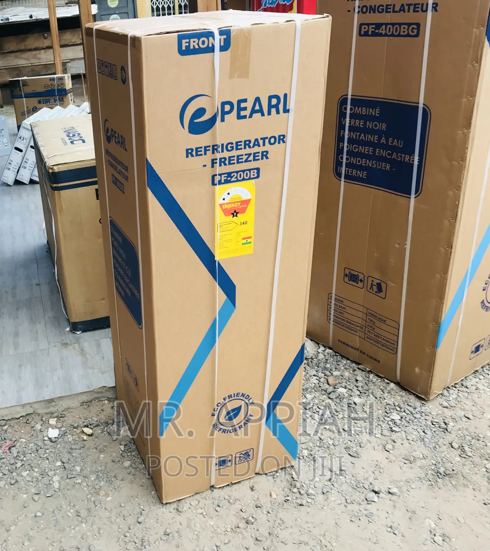 Purchase Pearl Pf-200b 2 Door Electric Fridge,Gray.