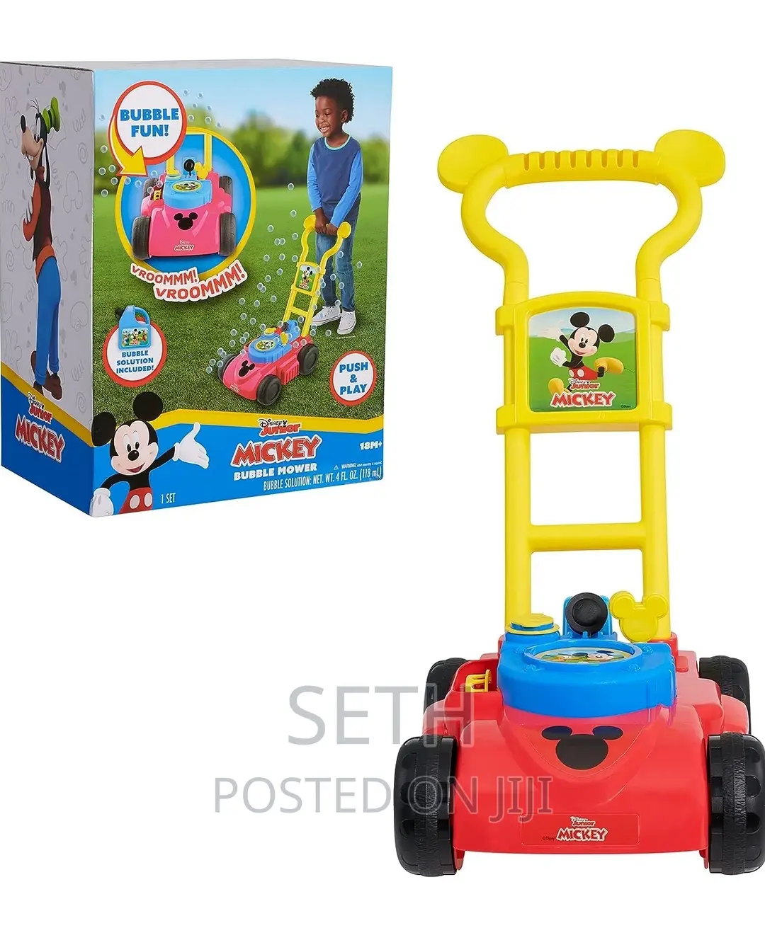 Disney Junior Mickey Mouse Bubble Mower, Pretend Play and Ou