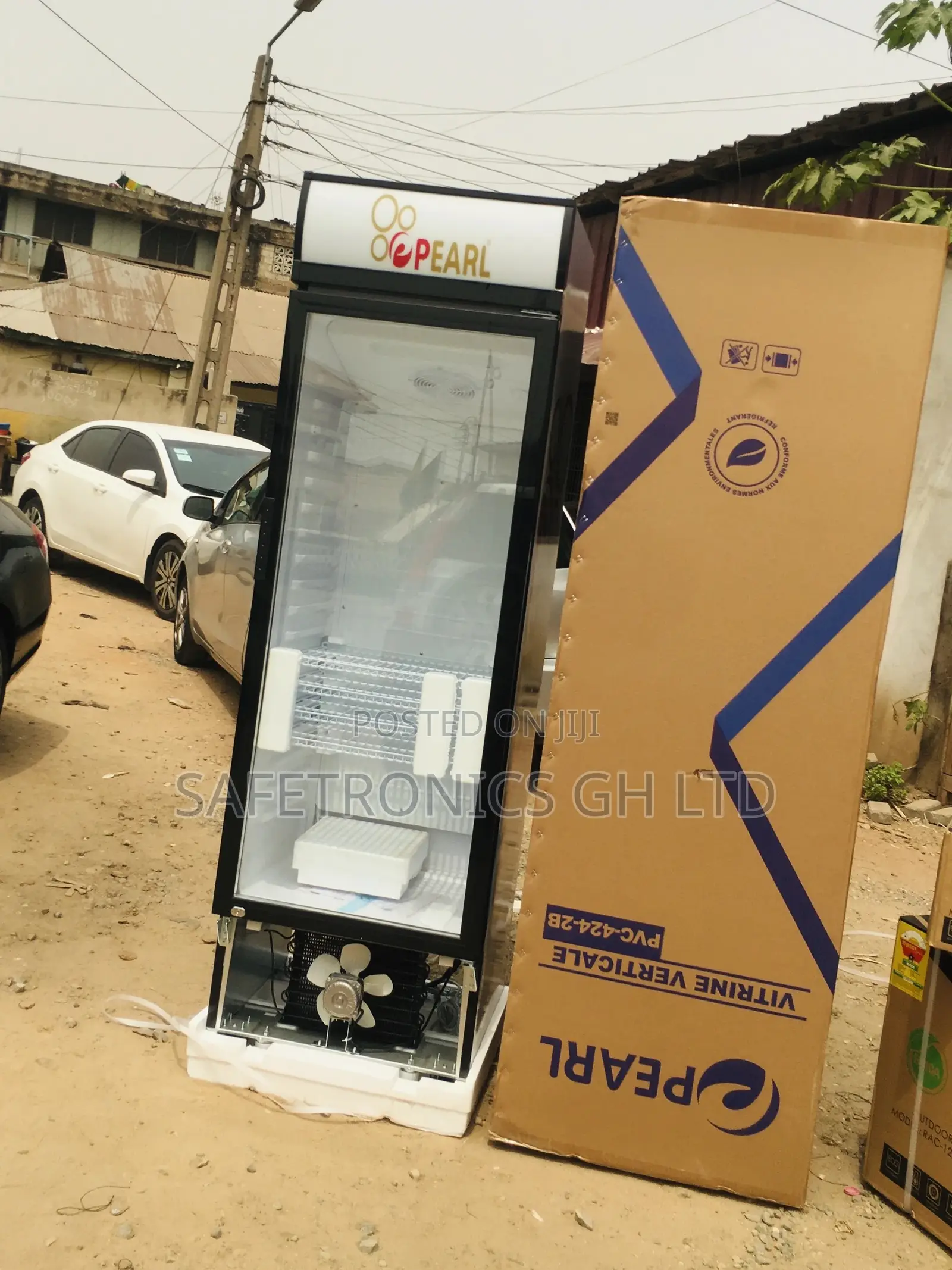 Electric Display Pearl Glass Singledoor PVC-424-2b Fridge
