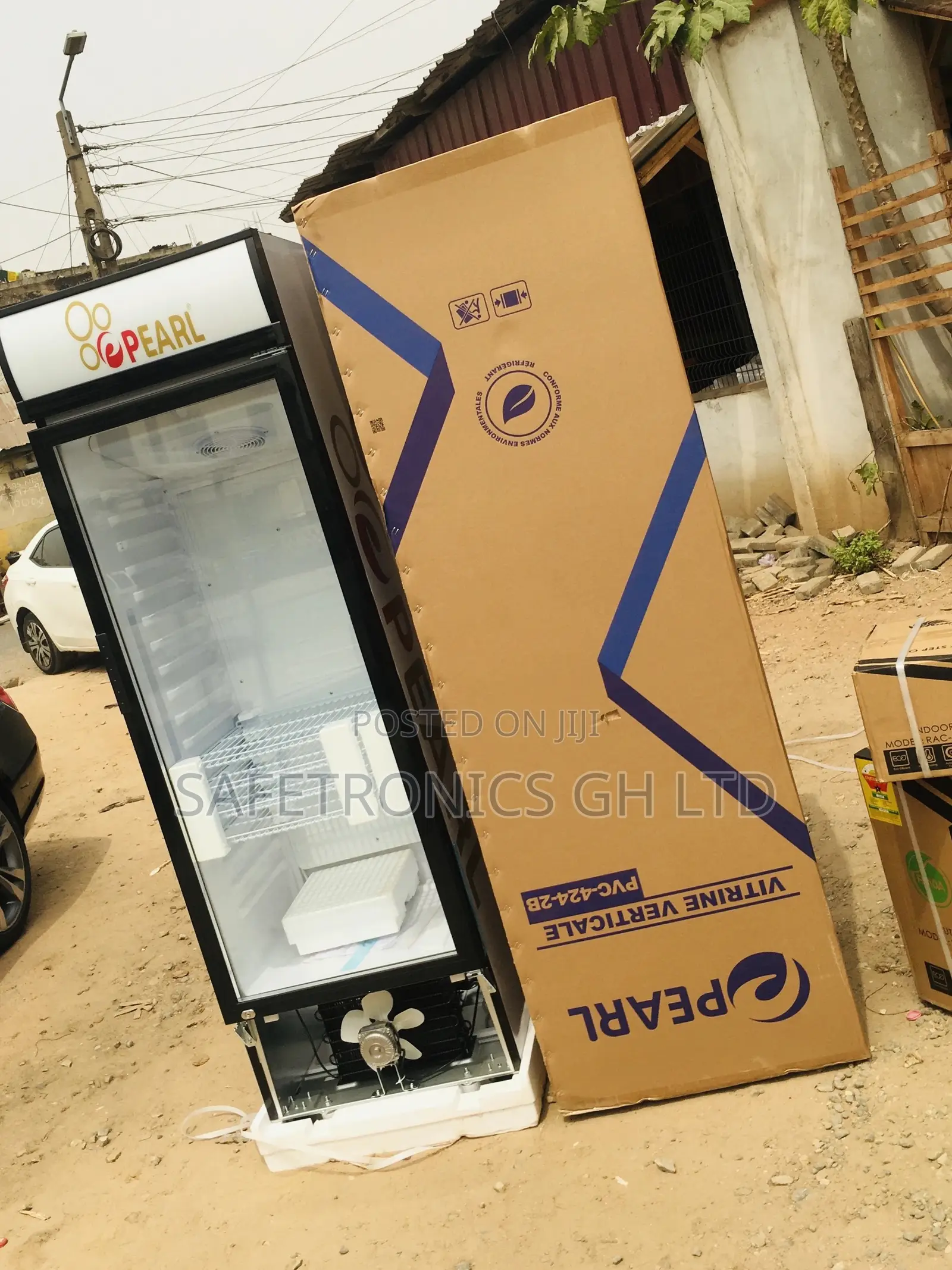 Glass Singledoor Pearl Display PVC-424-2b Electric Fridge