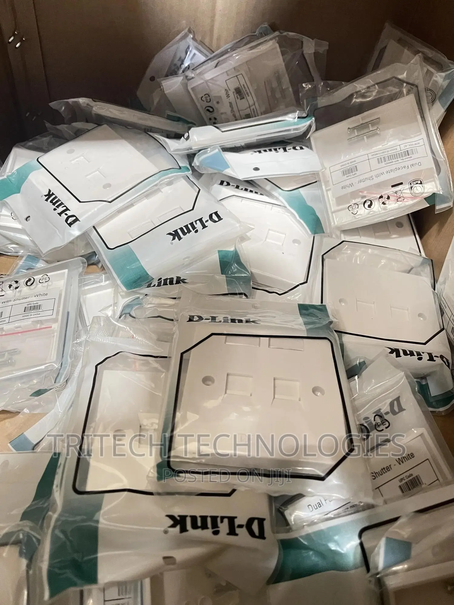 D-Link Faceplate Double With Keystone Jack Cat6