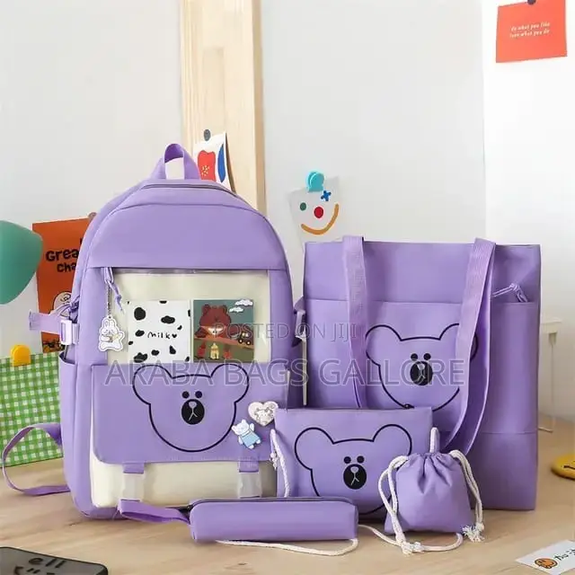 Quality 5sets Upper Primary Kids School Bag 