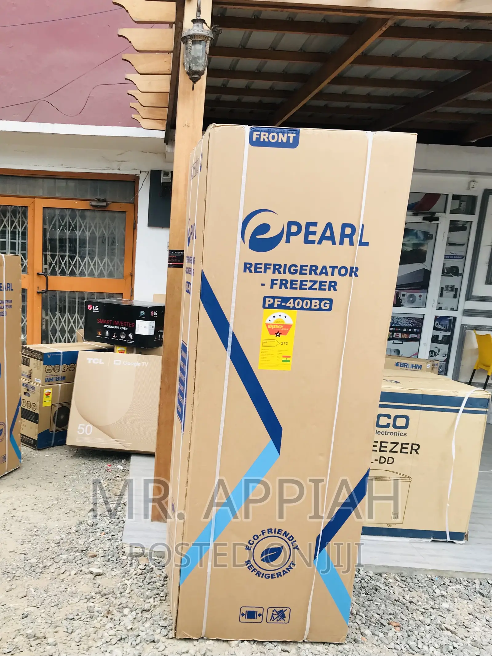 Fast Cooling Pearl Pf-400bg French Door Fridge,Mirror.