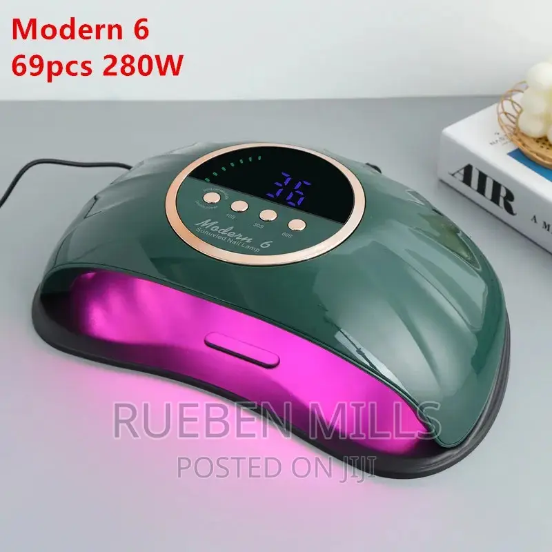 Modern 6 Professional Nails Dryer UV LED Lamp Two Hands