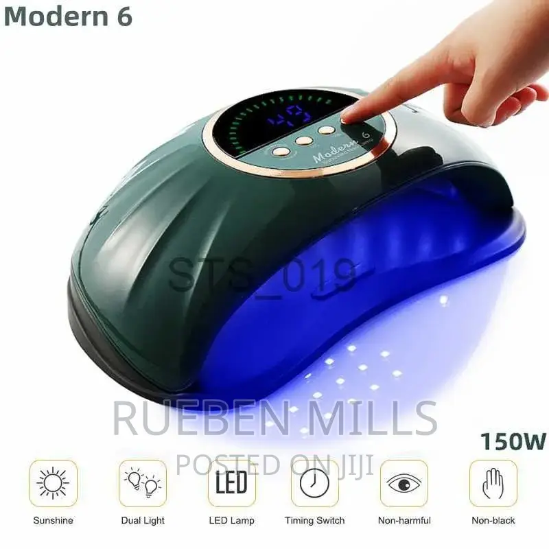 New Modern 6 UV LED Lamp Nails Dryer Machine Green