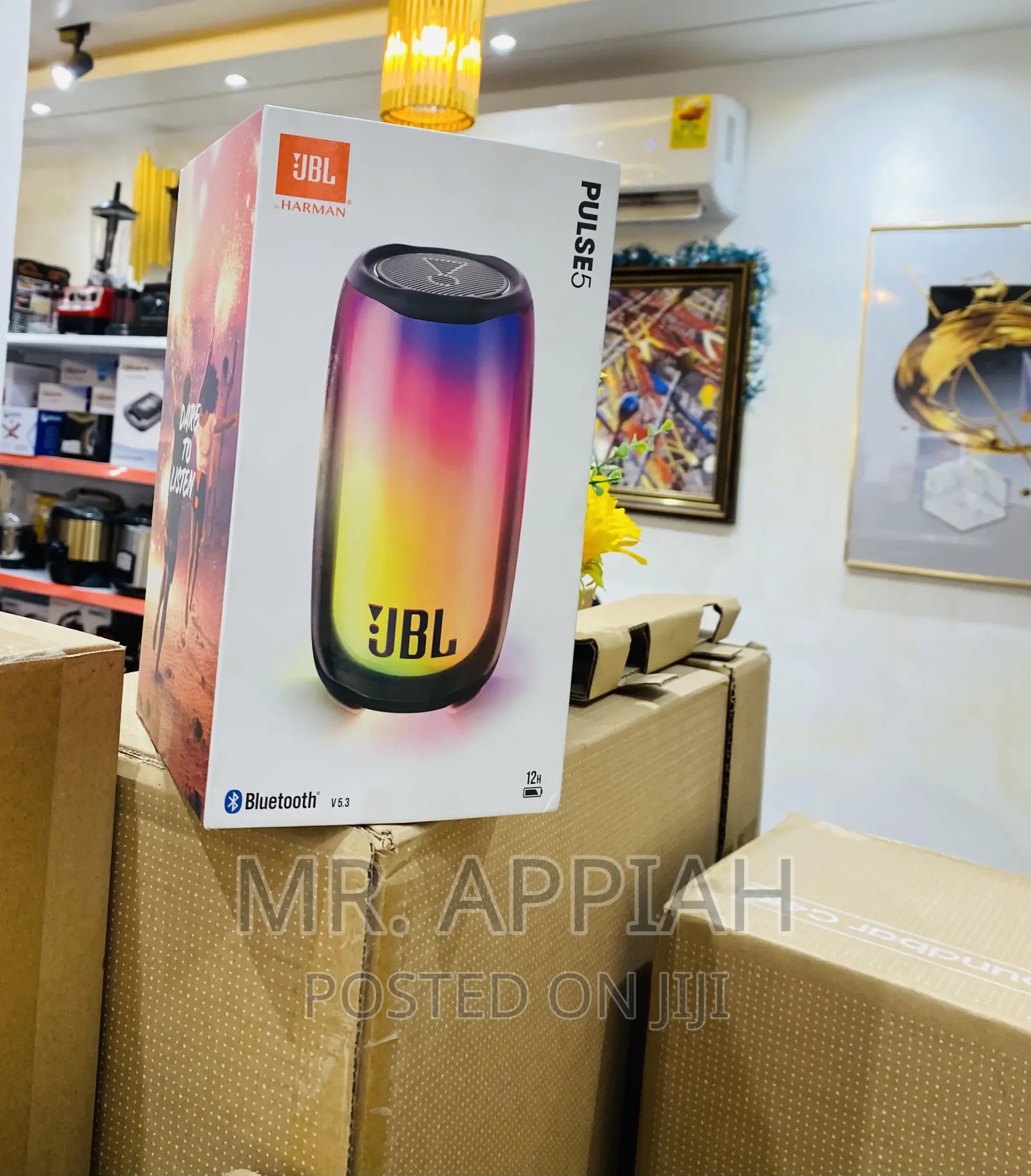 Well Design JBL Pulse 5 Rechargeable Speaker,Black
