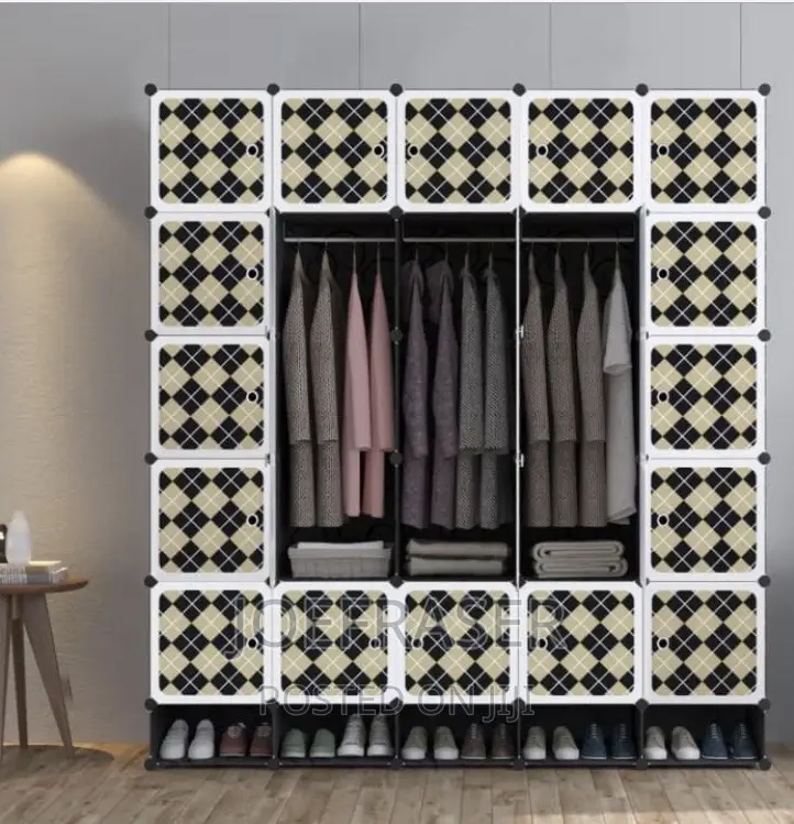 Affordable 25 Plastic Cubes Wardrobe