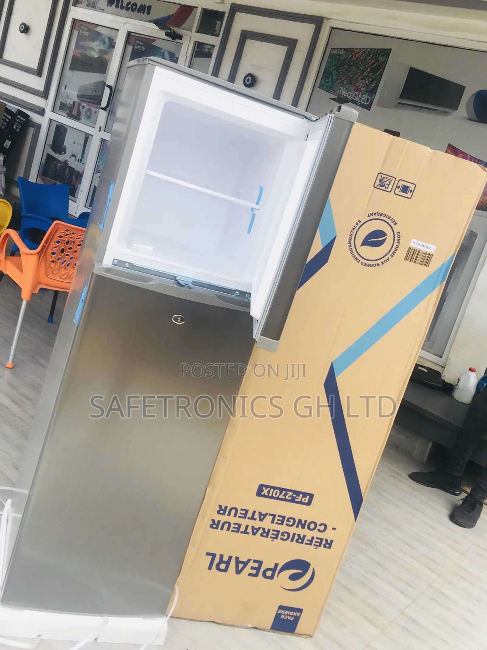 Topfreezer Doubledoor Pearl Pf-270ix 166 Liters Fridge