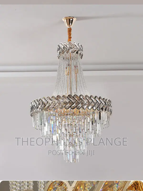 Luxury Soft Chandelier Lightening Modern Living Room