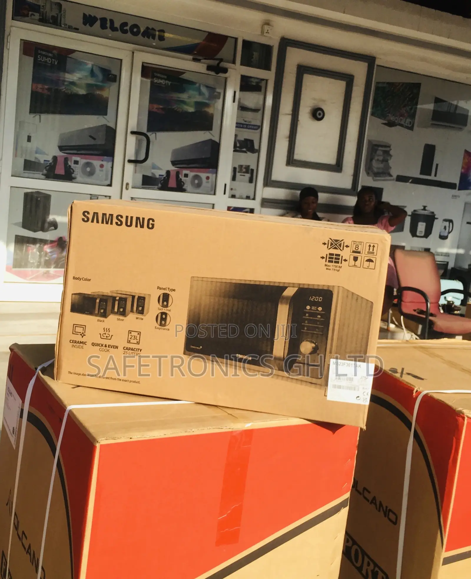 23 Liters Solo Countertop Microwave Black Samsung Electric