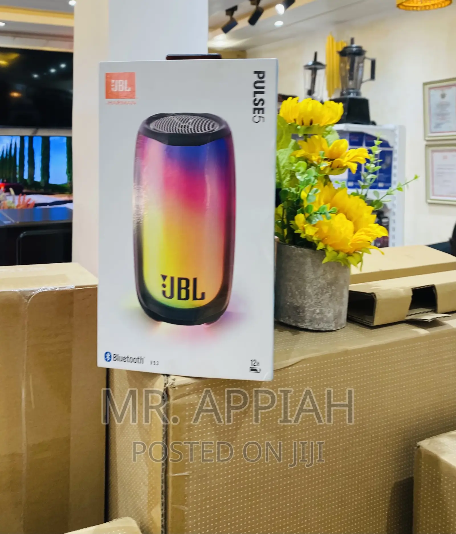 Well Design JBL Pulse 5 Rechargeable Speaker(Rainbow).