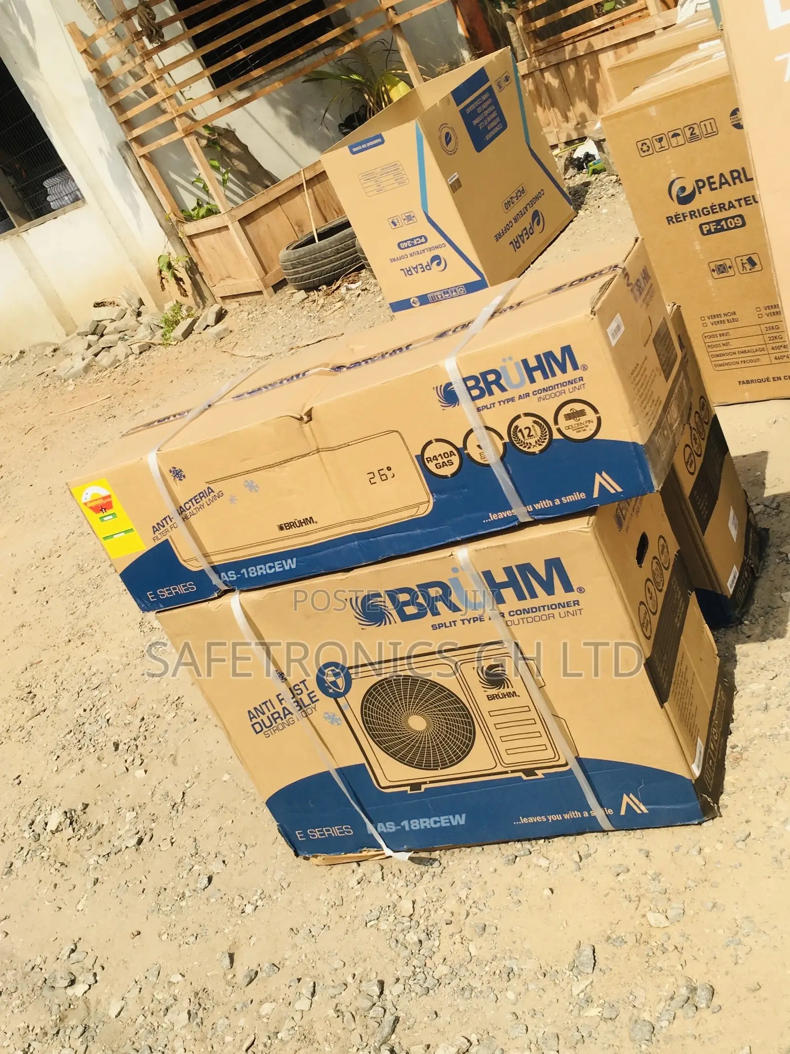 Electric Split Gas 2.0hp Bruhm R410 White Airconditioner