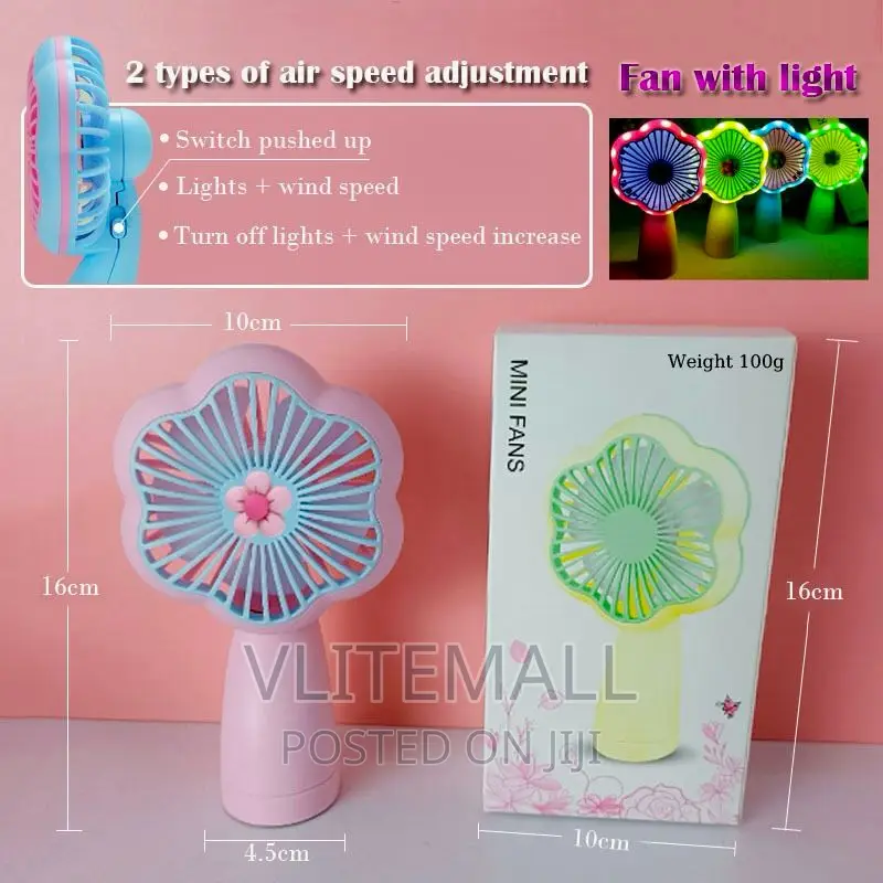 Hand-Held Fan With LED Night Light (HQ66)