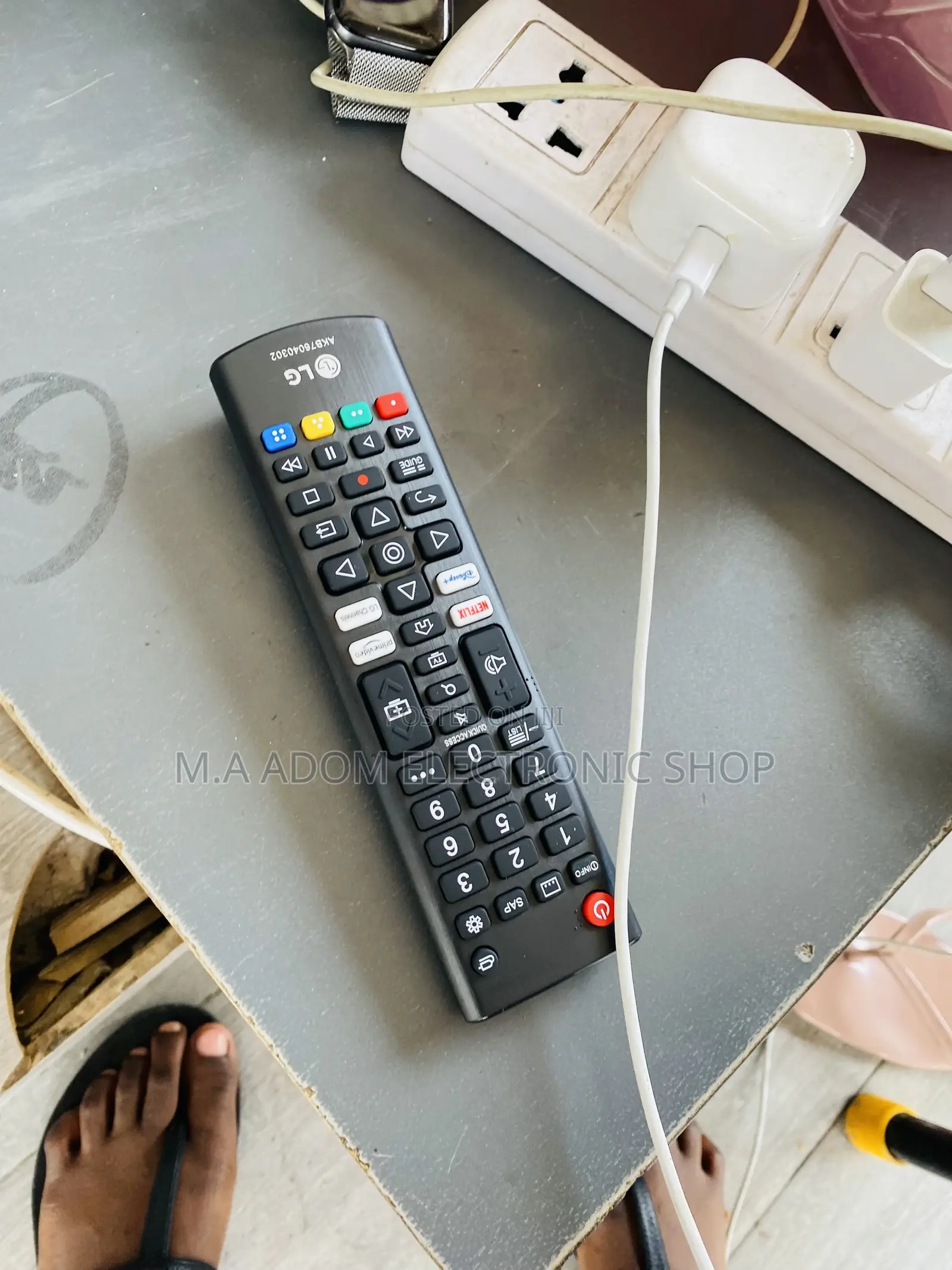 Quality LG Black Remote Control.