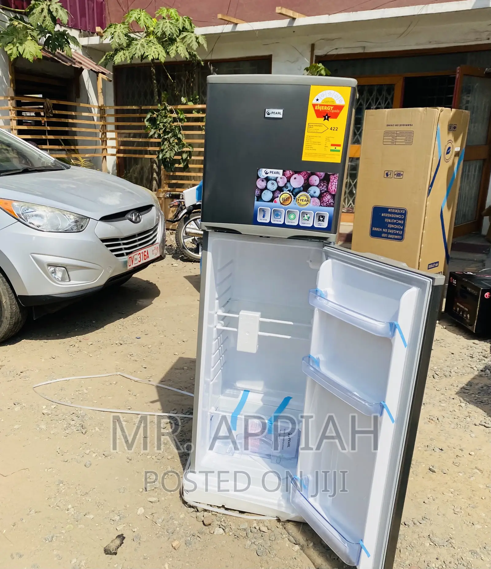 Lovely Design Pearl(Gray)166ltr 2 Door Electric Fridge.