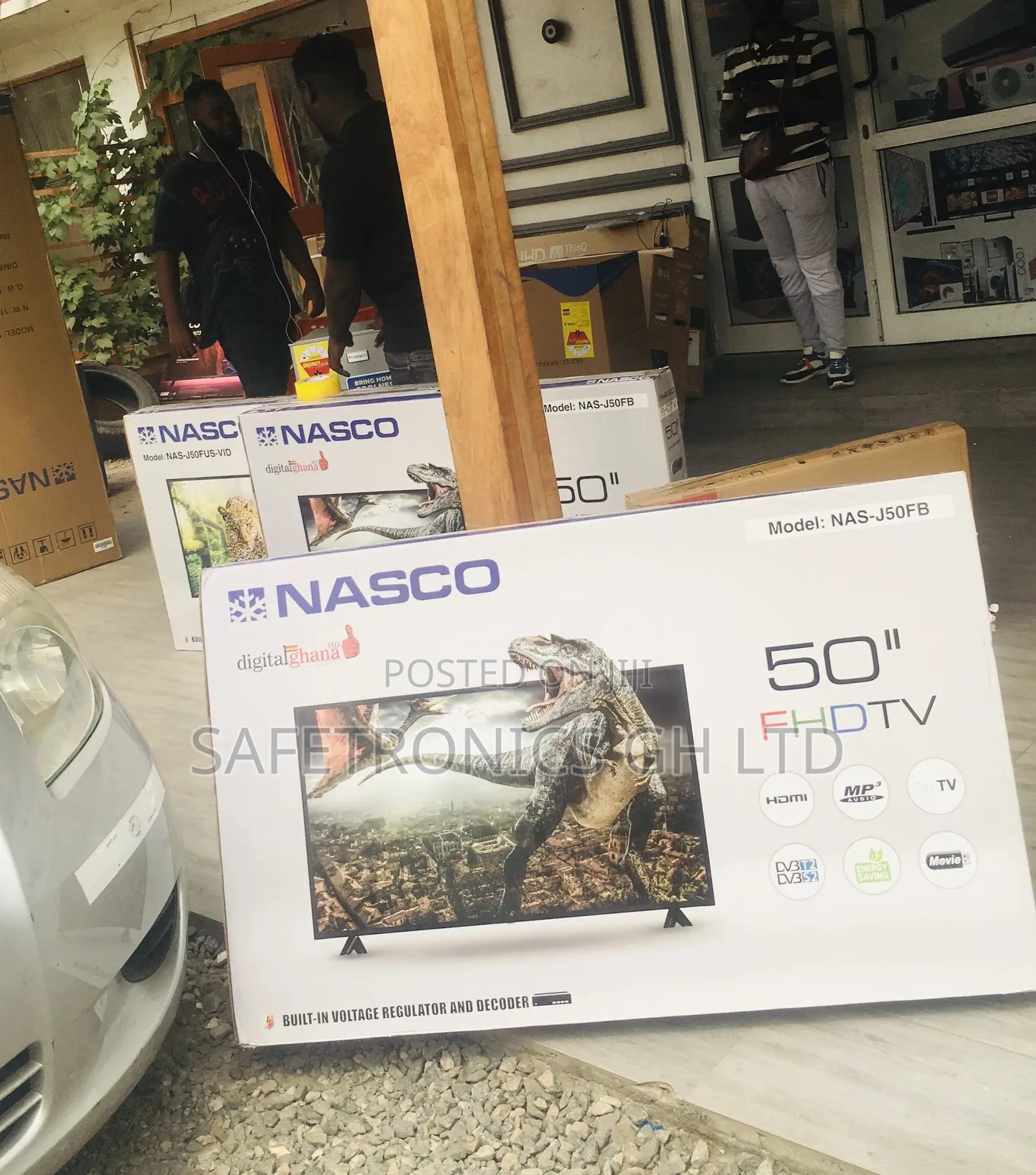 Nasco Digital 50 Inches Black Electric Full HD Glossy Led Tv