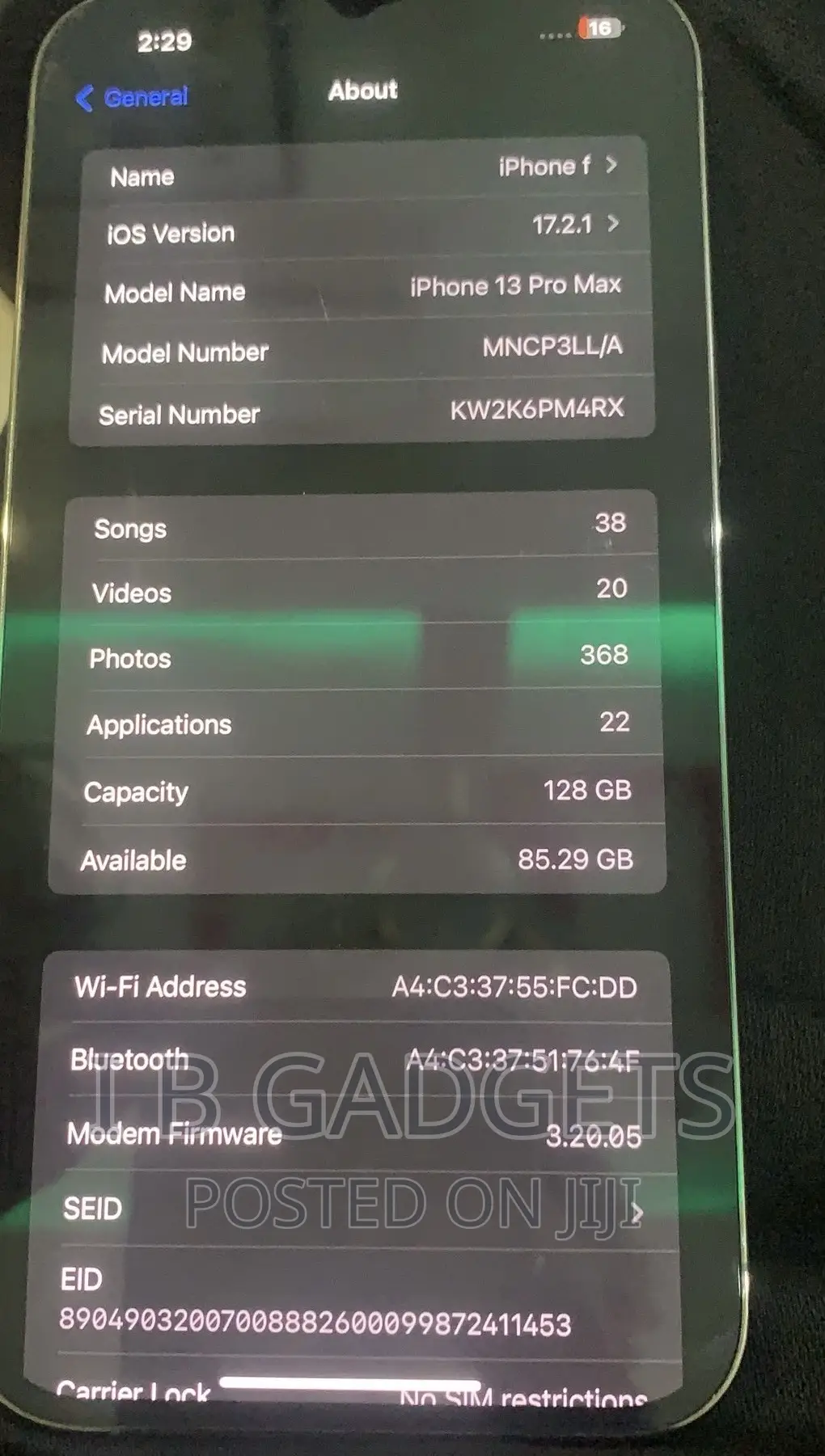 Apple iPhone 13 Pro Max 128 GB Gray