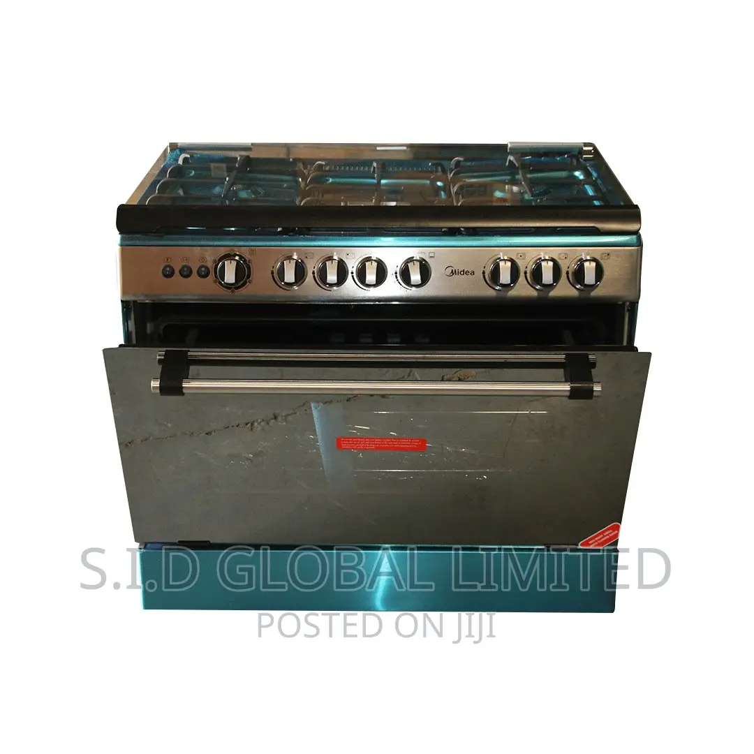 Midea 5 Burner Gas Cooker With Oven 36lmg5g027-Silver