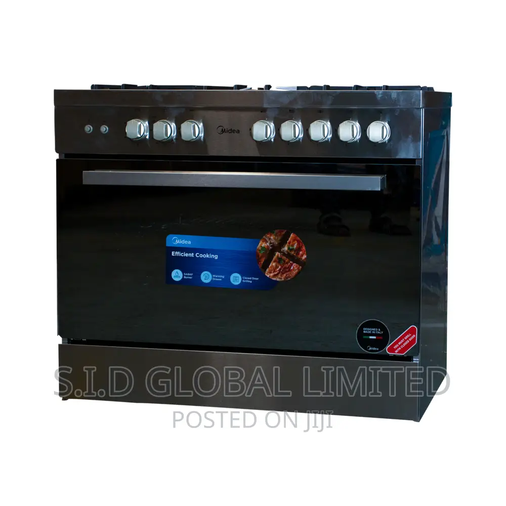 Midea 5 Burner Gas Cooker With Oven and Grill Lmg90030