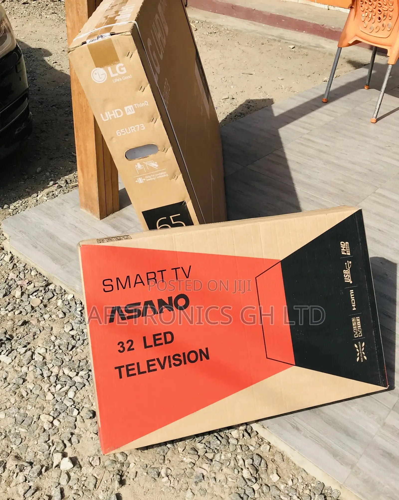 Smart Black Electric 32 Inches Glossy Led Asano Tv