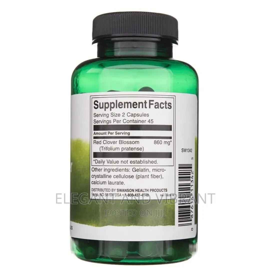 Red Clover Blossom 430mg, 90 Capsules