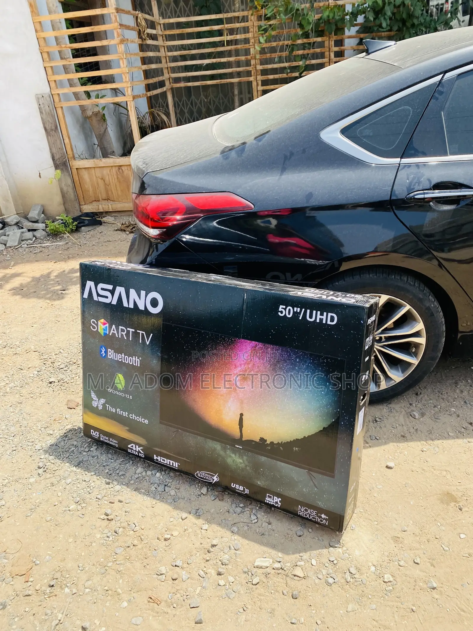 Well Design Asano 50 Inch Ultra HD Smart Led Tv,Black.