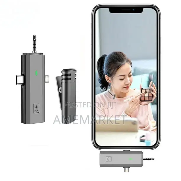 3in1 Wireless Microphone Noise Reduction. Type-C, iPhone,
