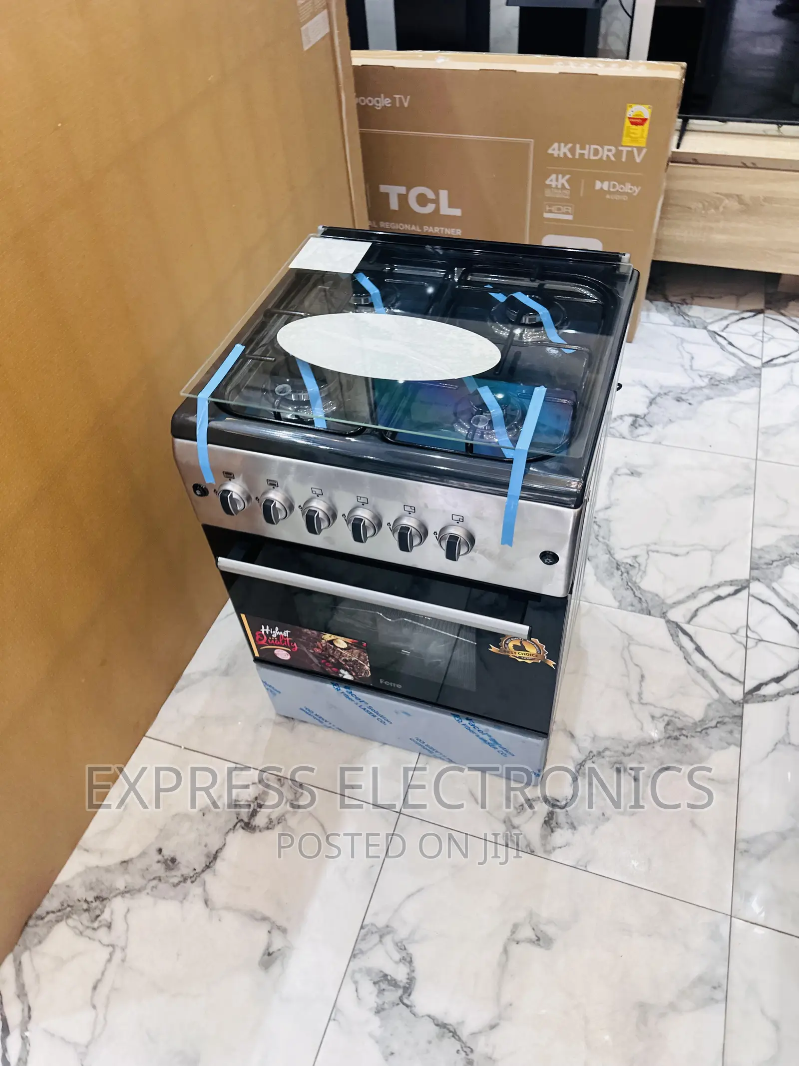 Stove Gas Cooker Oven Grill 4burner 60/60 Stove Ignition.