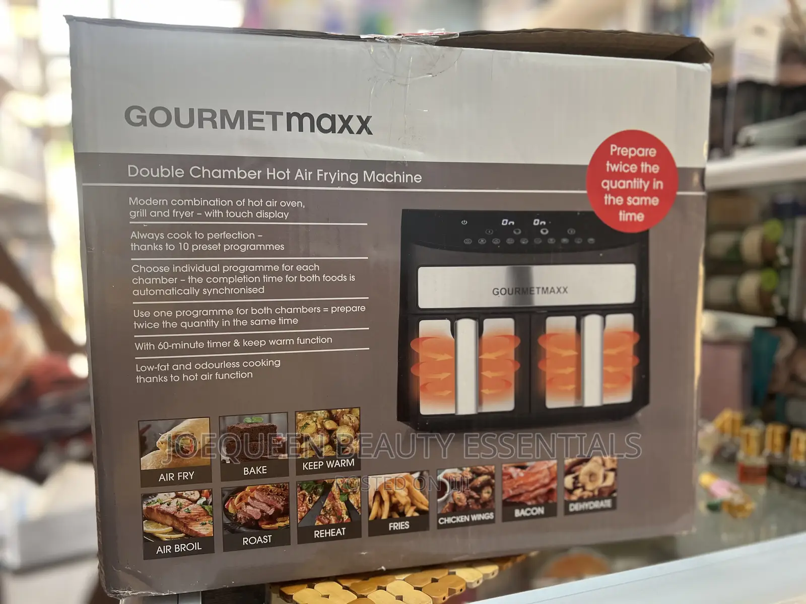 Double Chamber Hot Air Frying Machine