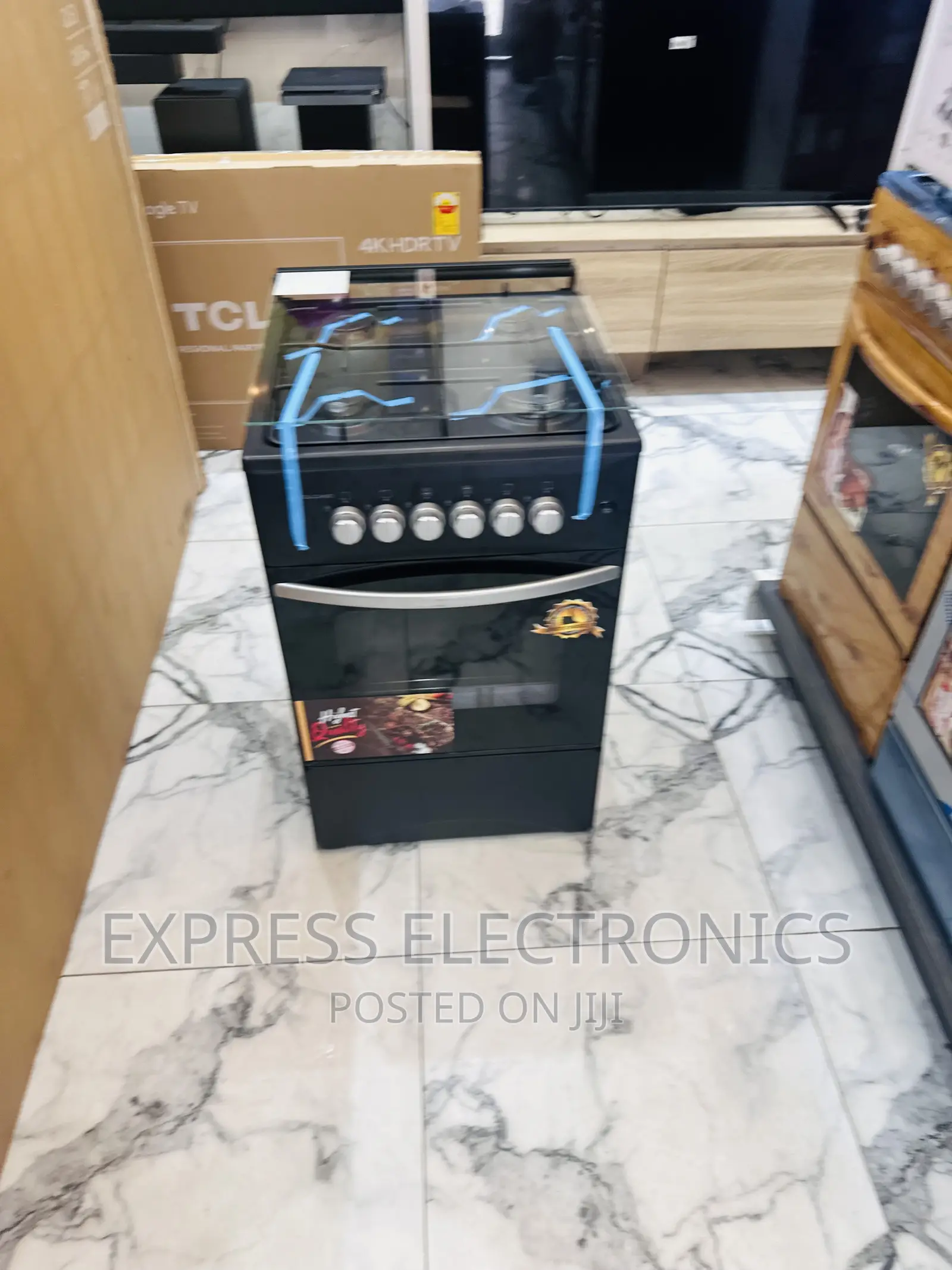 Text for Your Perfect Gas Cooker Stove Black 4burner