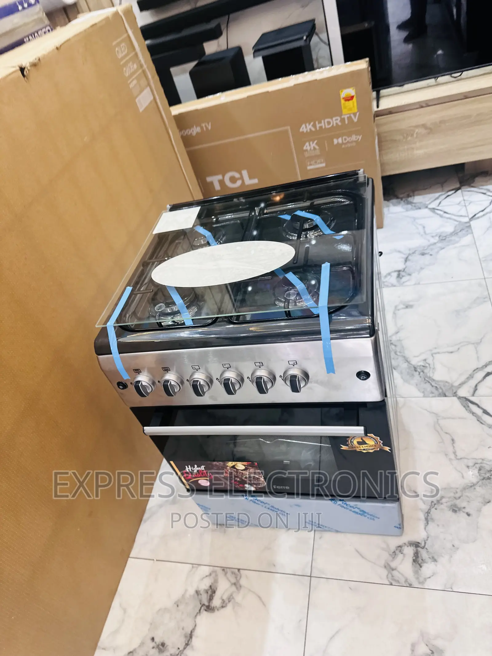 Blue Flame  Gas Stove Cooker Oven Grill 4burner 60/60