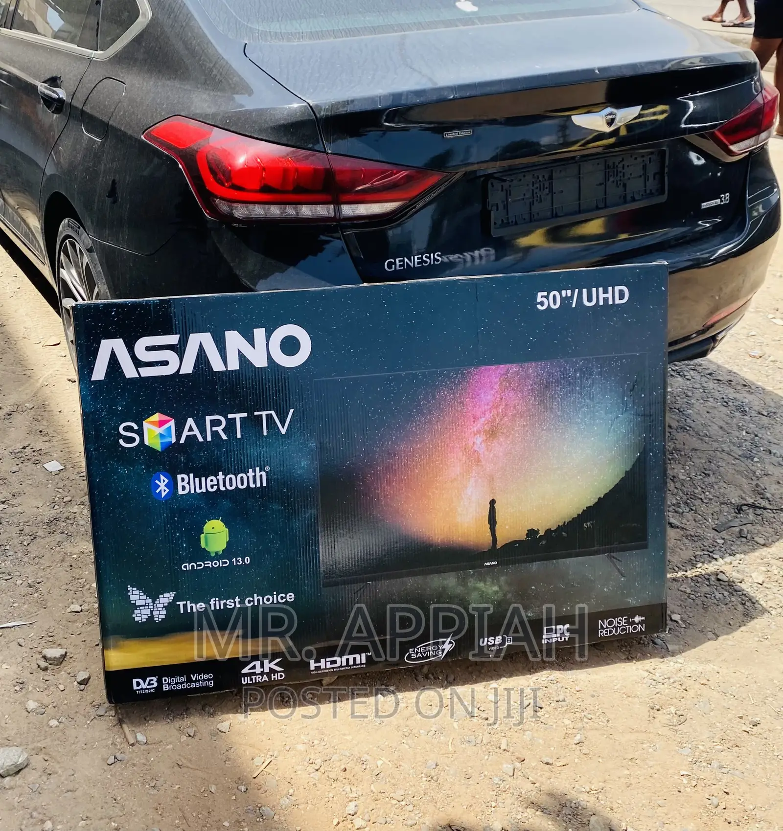 Energy Saving Asano 50 Inch Ultra Hd Smart Tv(Black).