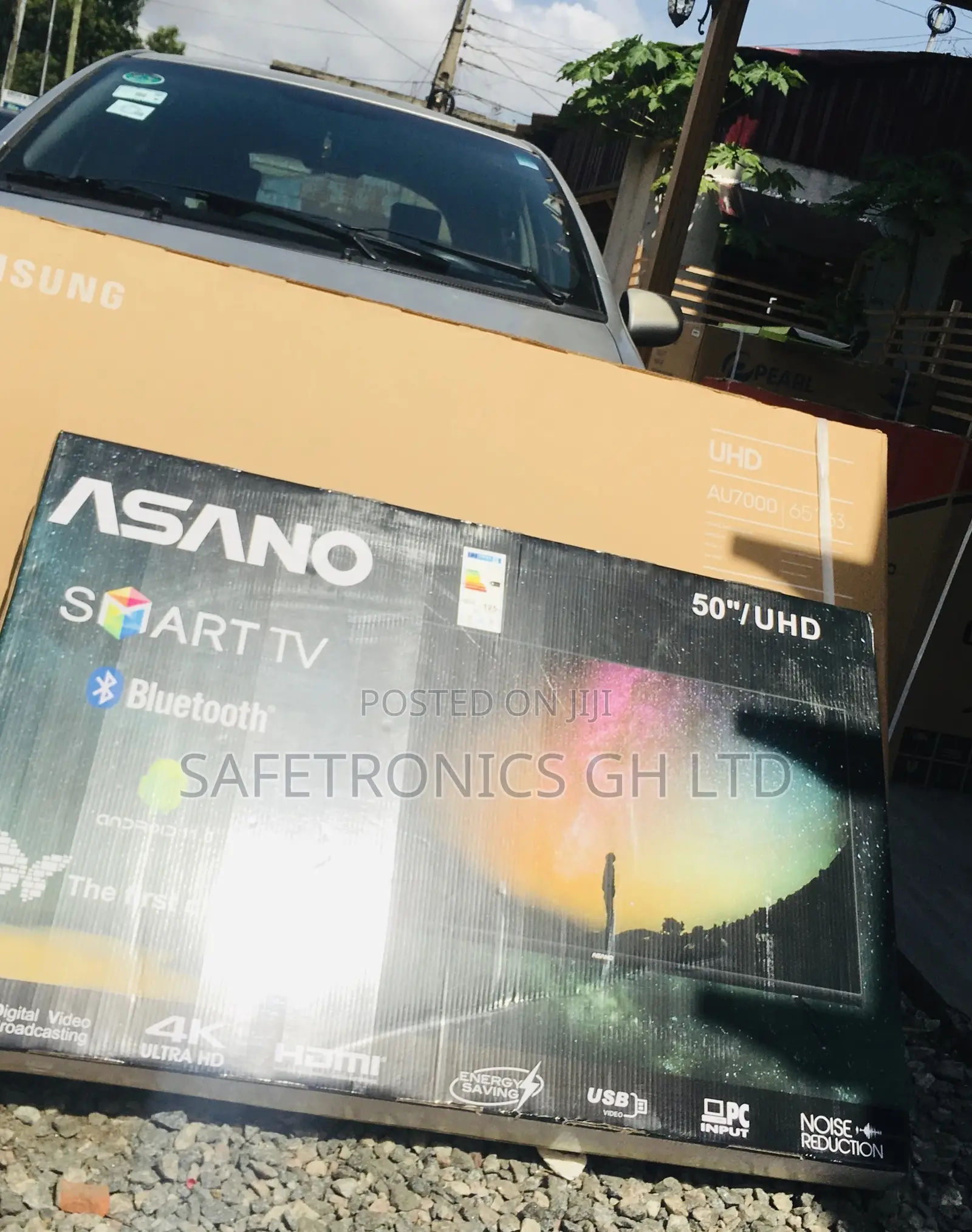 Glossy Led Black Electric Smart Asano 60 Inches UHD Tv