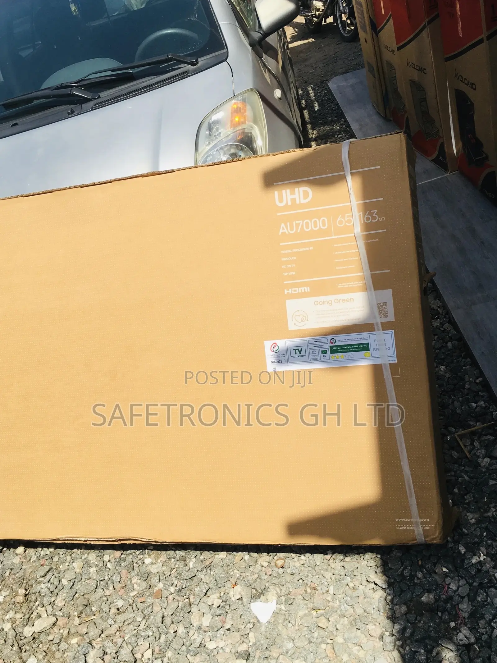 Black AU70 Smart Electric Samsung Glossy Led Tv