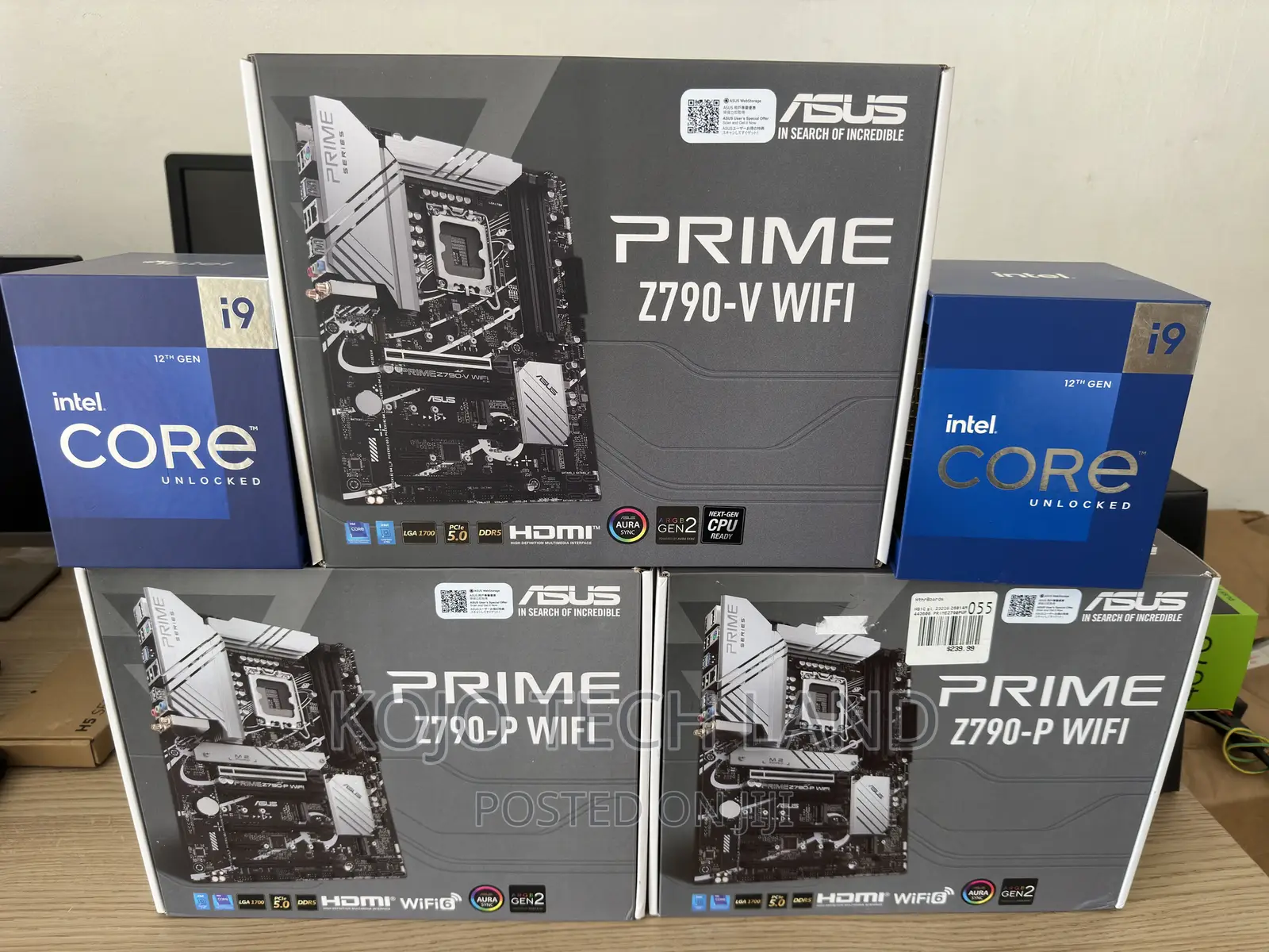 Intel CORE I9 ASUS Z790 Motherboard Combo